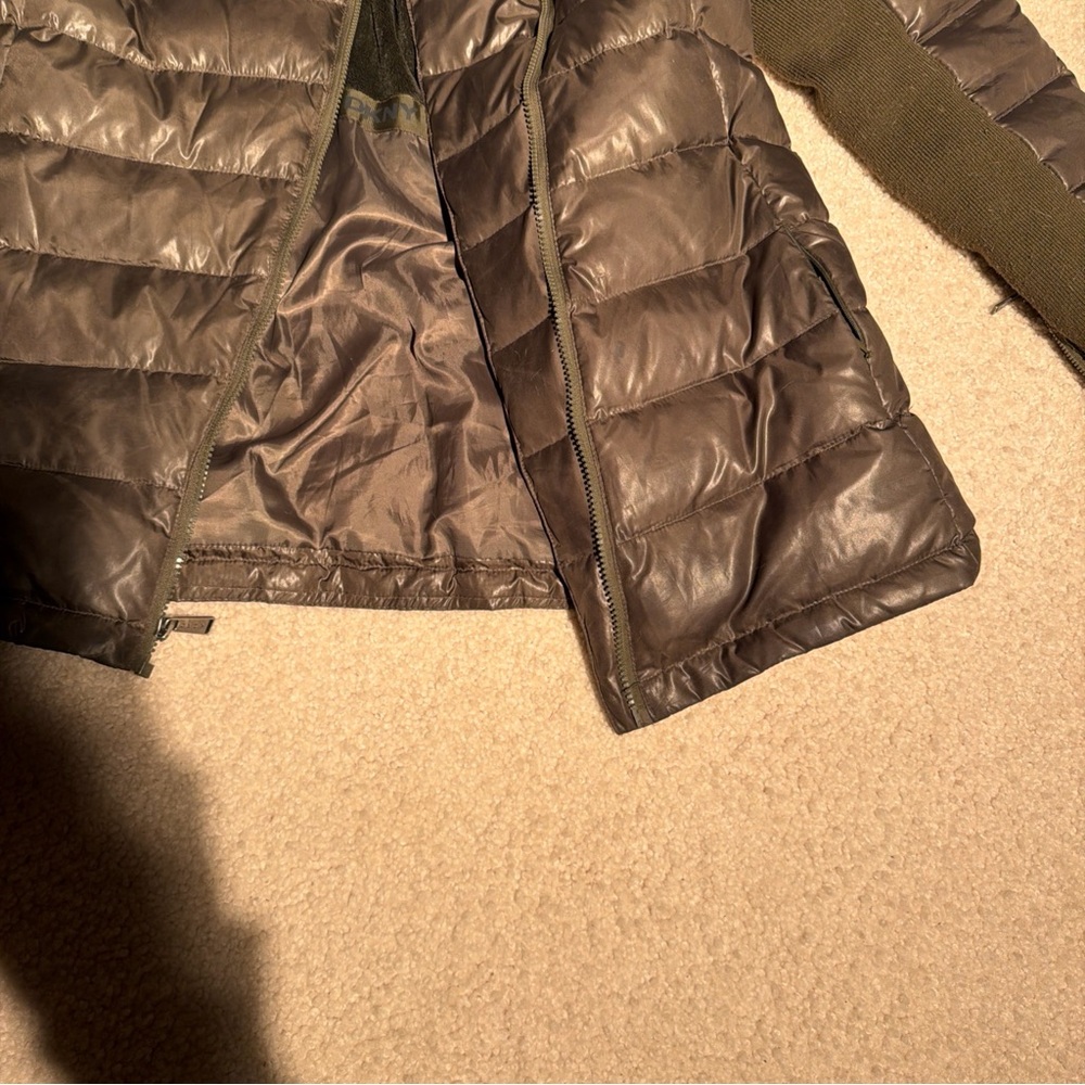 DKNYC Taupe Puffer Jacket - Picture 4 of 9